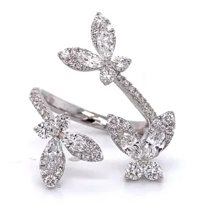 Marquise Cut Diamond Cocktail Ring 1.46ct t.w.