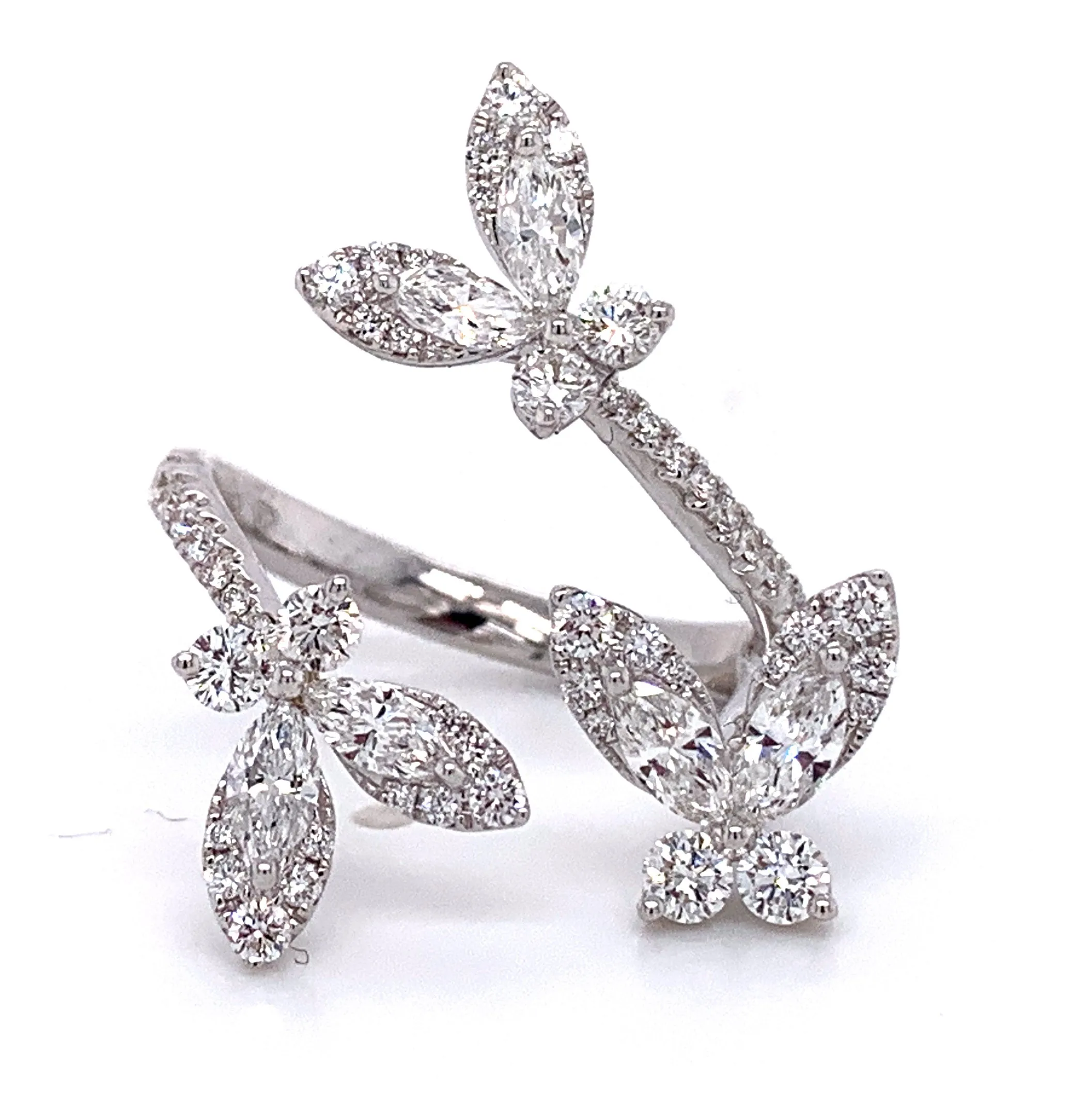 Marquise Cut Diamond Cocktail Ring 1.46ct t.w.