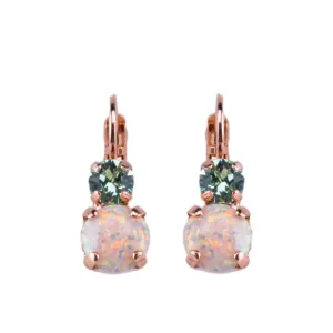 Medium Double Stone Leverback Earrings in "Enchanted" *Custom*