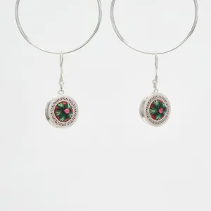 Miao Embroidery & Filigree Earrings