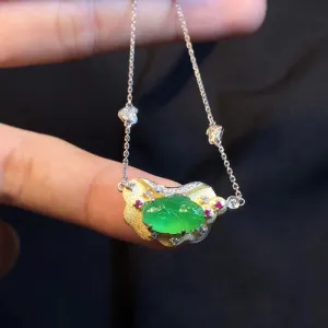 Natural Jade Necklace Jadeite Necklace NNE050