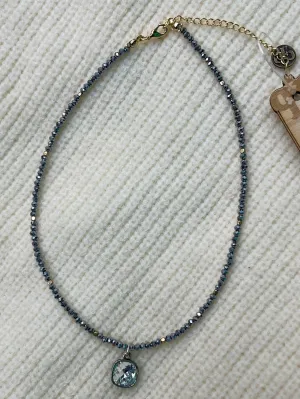 Panache Deep in Silver Necklace