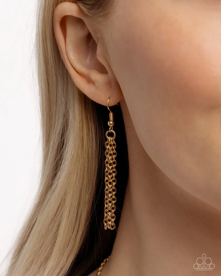 Paparazzi Necklace ~ Leafy Layover - Orange