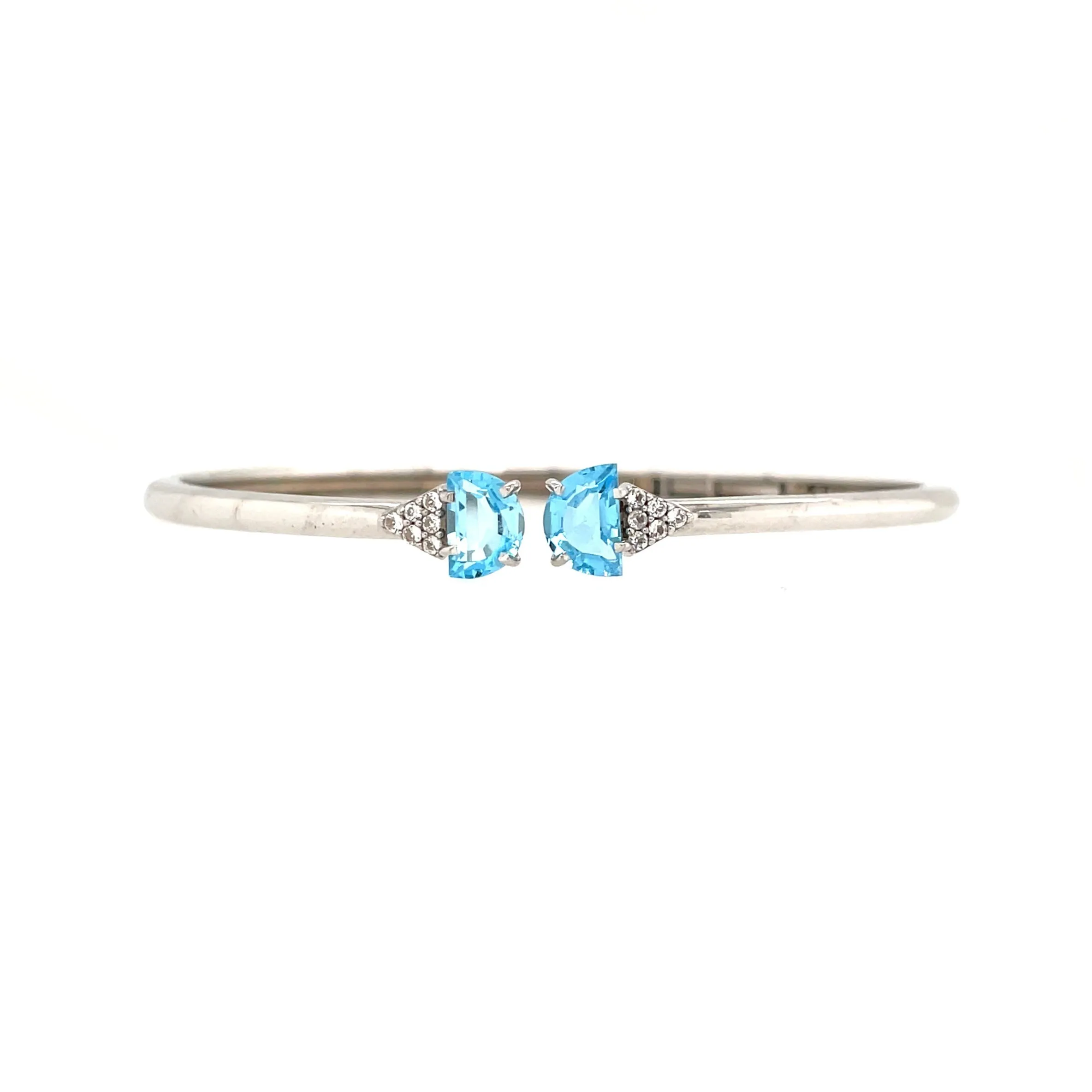 PENDULUM Bracelet - Blue Topaz / SS