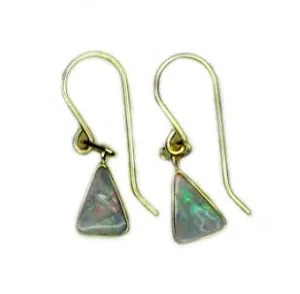 Pink Blue Boulder Drop Earrings