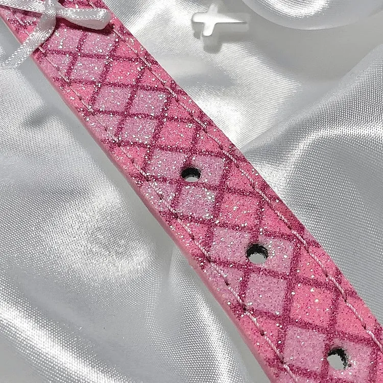 Pink/Blue Yami Kawaii Bowknot Heart Cross Wing Choker