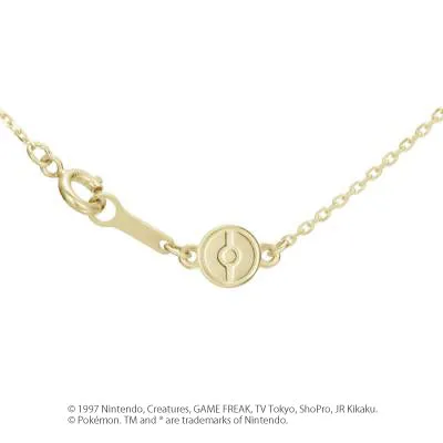 [Pokémon]Leafeon& Pokéball necklace K18 yellow gold