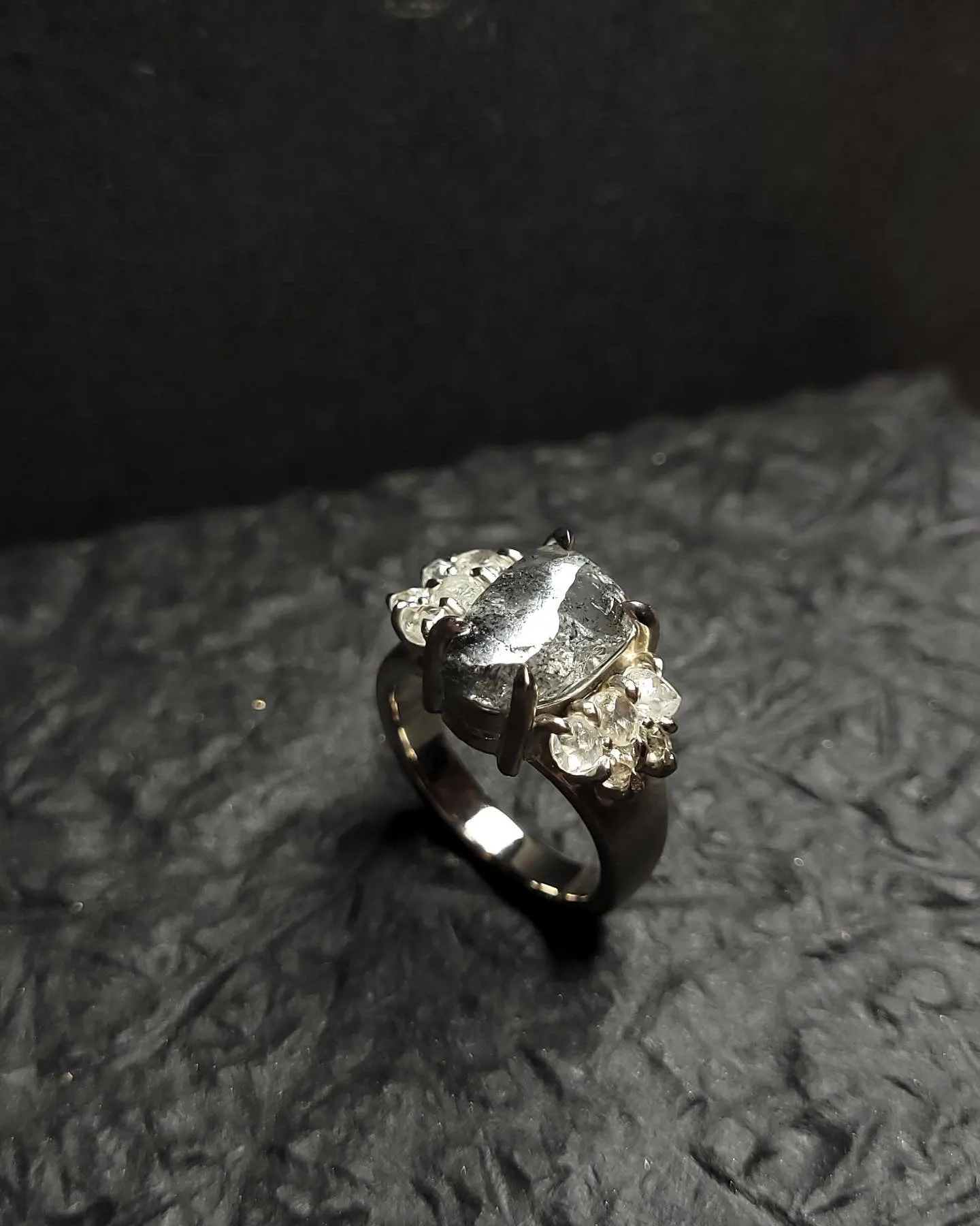 Raw Diamond Antique Cocktail Ring – 8.29 ct.
