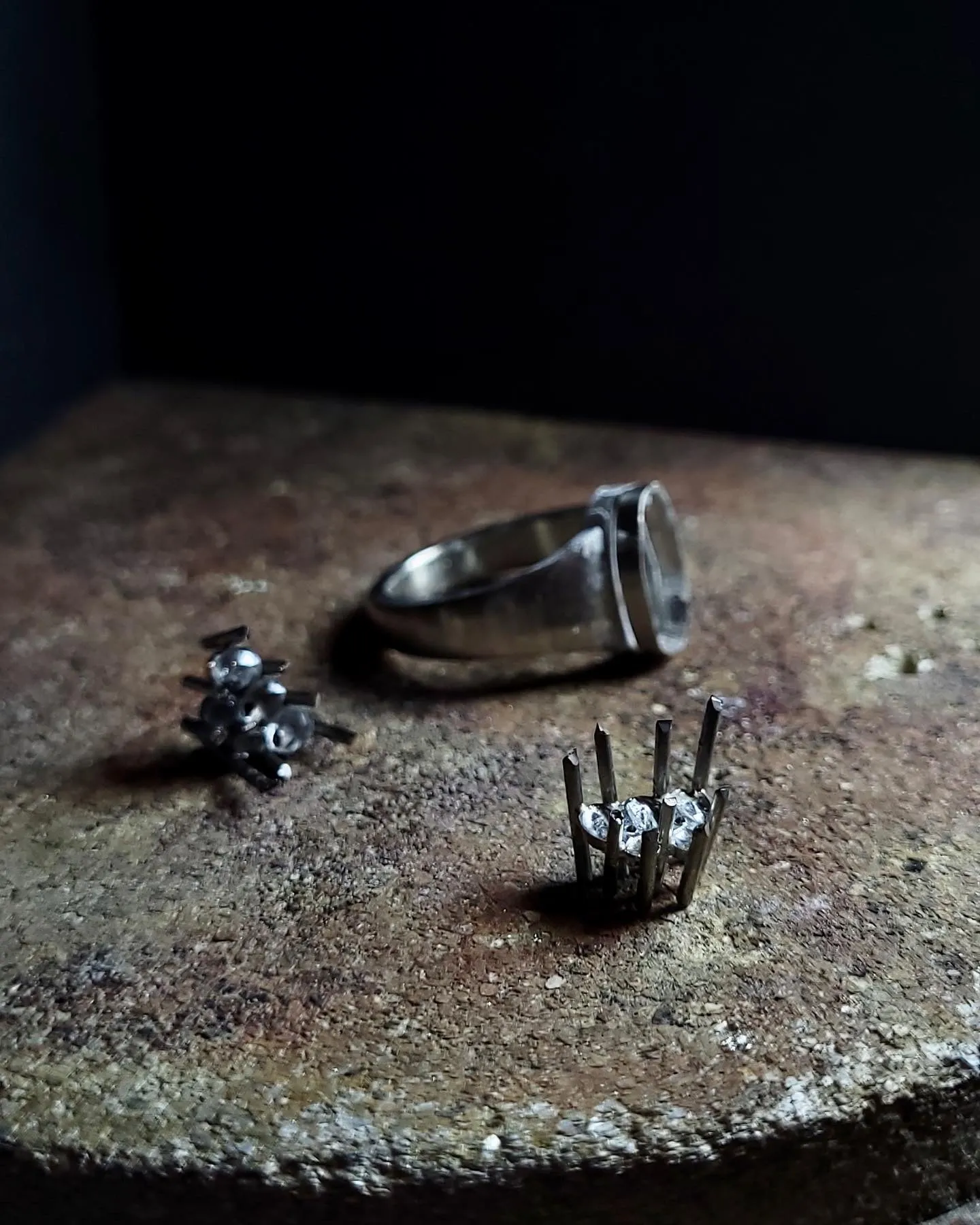 Raw Diamond Antique Cocktail Ring – 8.29 ct.