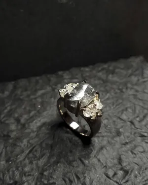 Raw Diamond Antique Cocktail Ring – 8.29 ct.
