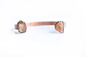 Raw Topaz Cuff | Raw Mineral Cuff