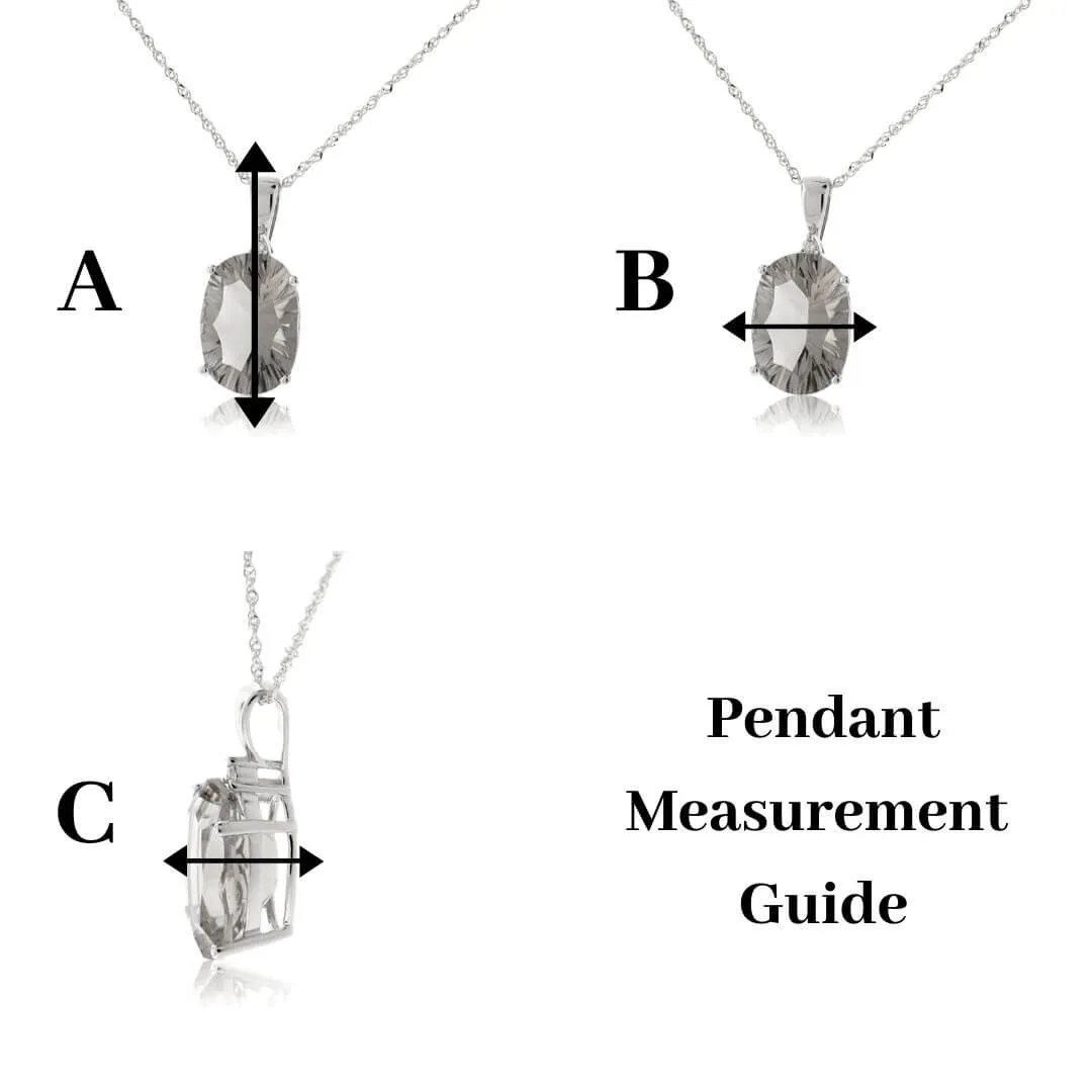 Sapphire and Diamond Fan Style Necklace