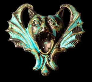 Screaming Bat Brass Stamping