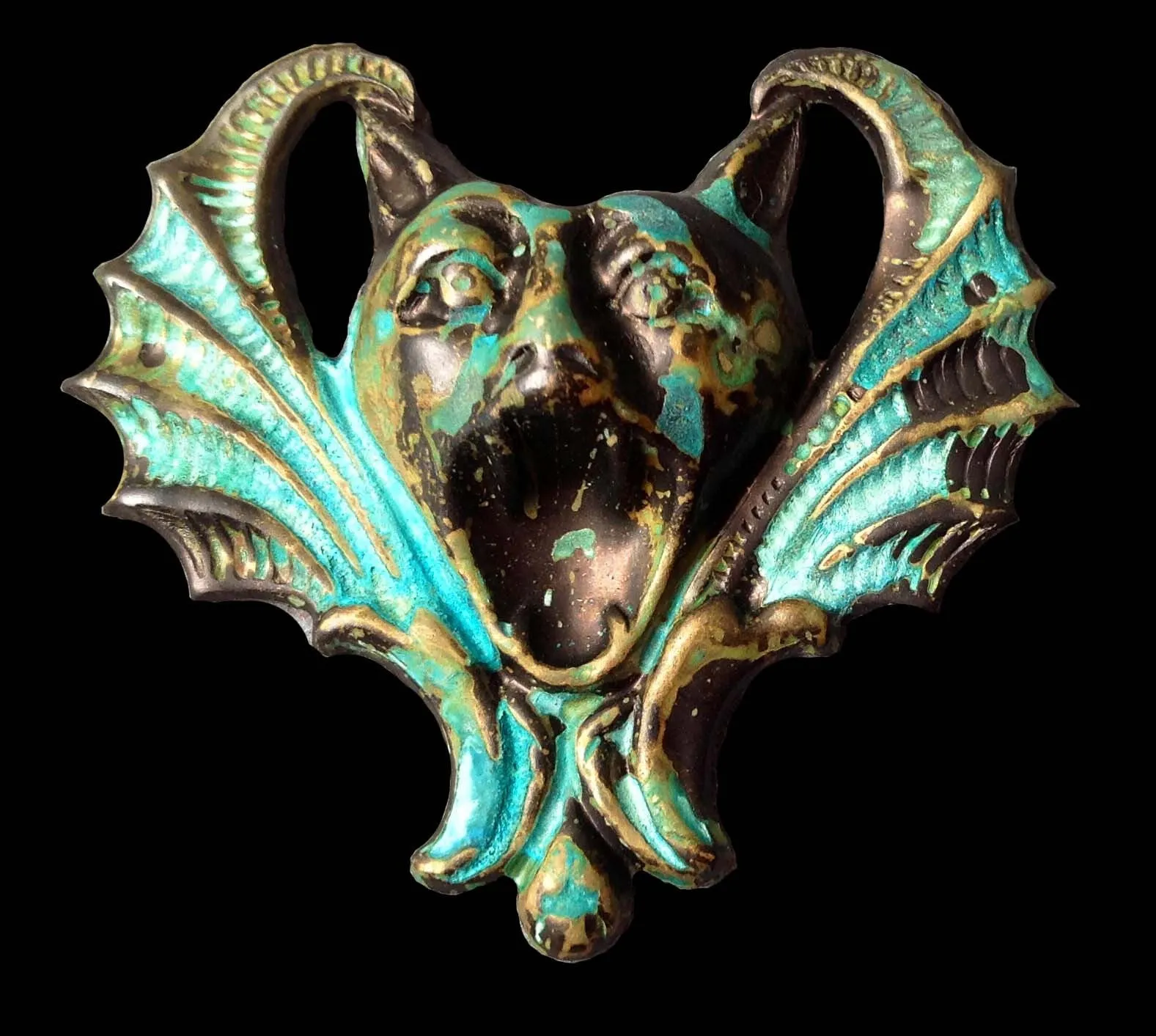 Screaming Bat Brass Stamping