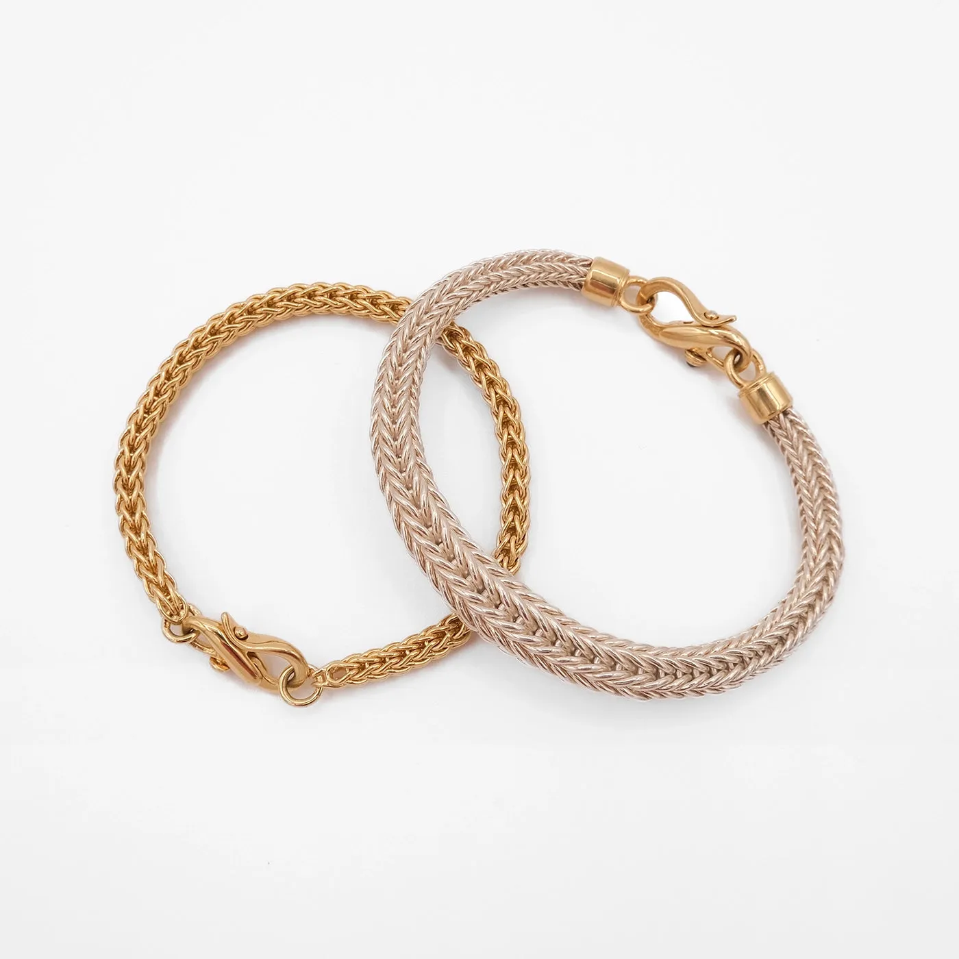 Silver Chain with 18K Gold Clasp