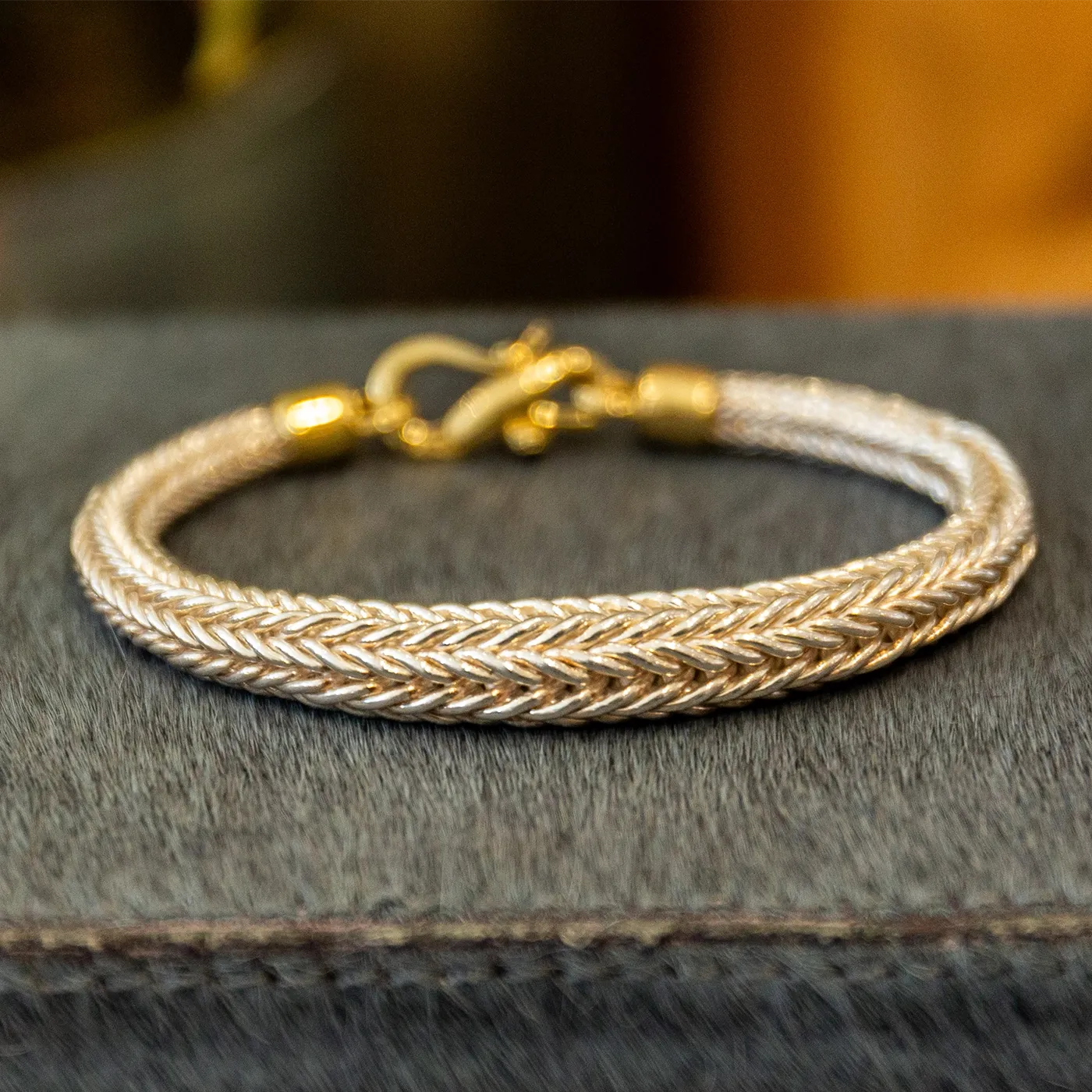 Silver Chain with 18K Gold Clasp
