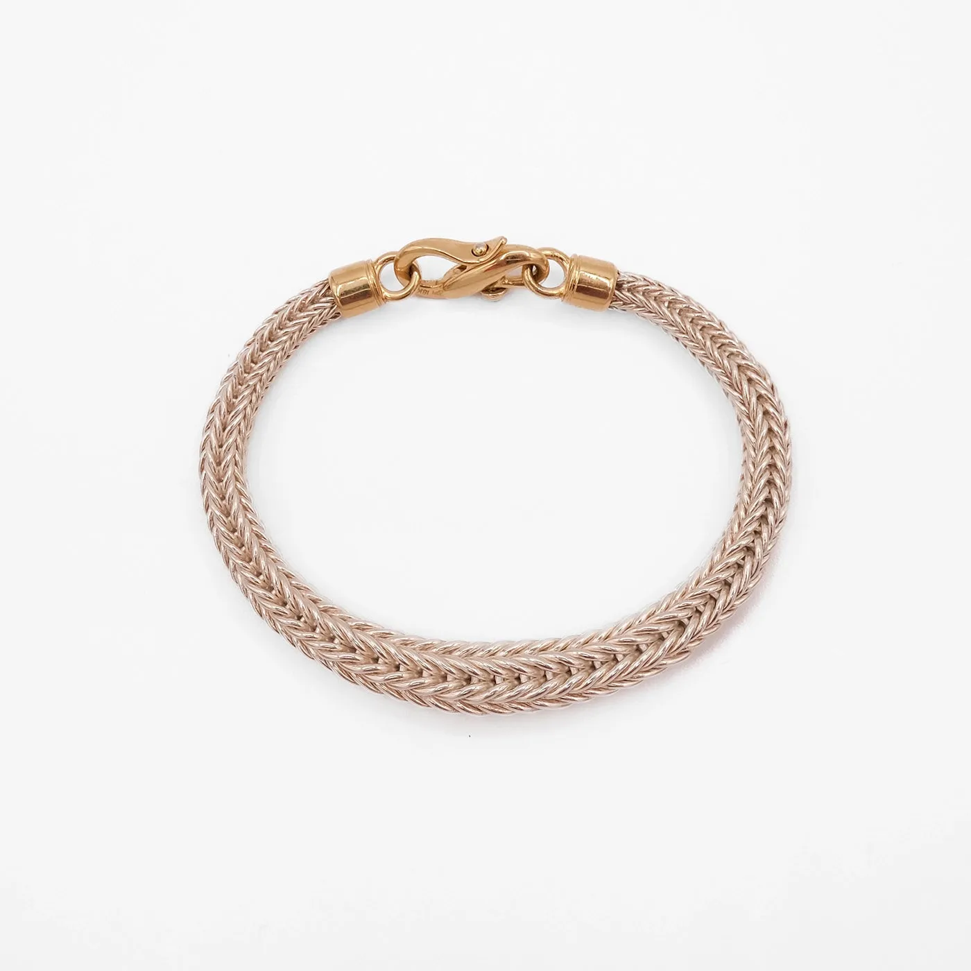 Silver Chain with 18K Gold Clasp