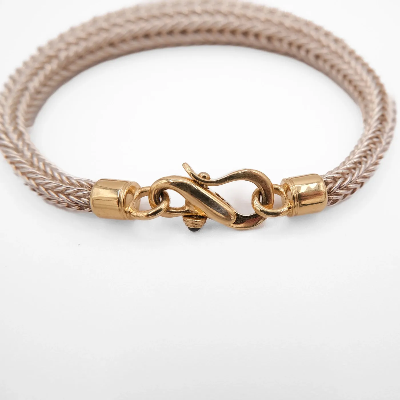 Silver Chain with 18K Gold Clasp