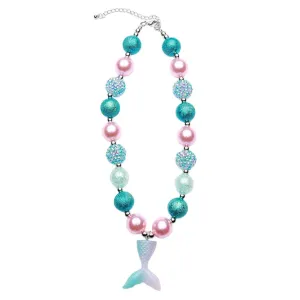 Sparkle Sisters Chunky Mermaid Tail Necklace