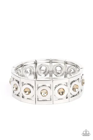 Stretch of Drama - Brown Bracelet - Paparazzi Accessories
