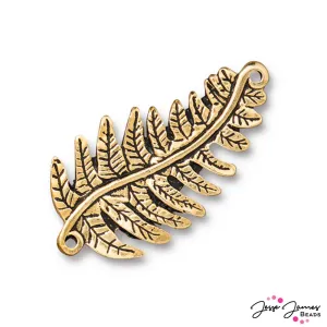 TierraCast Fern Link in Antique Gold