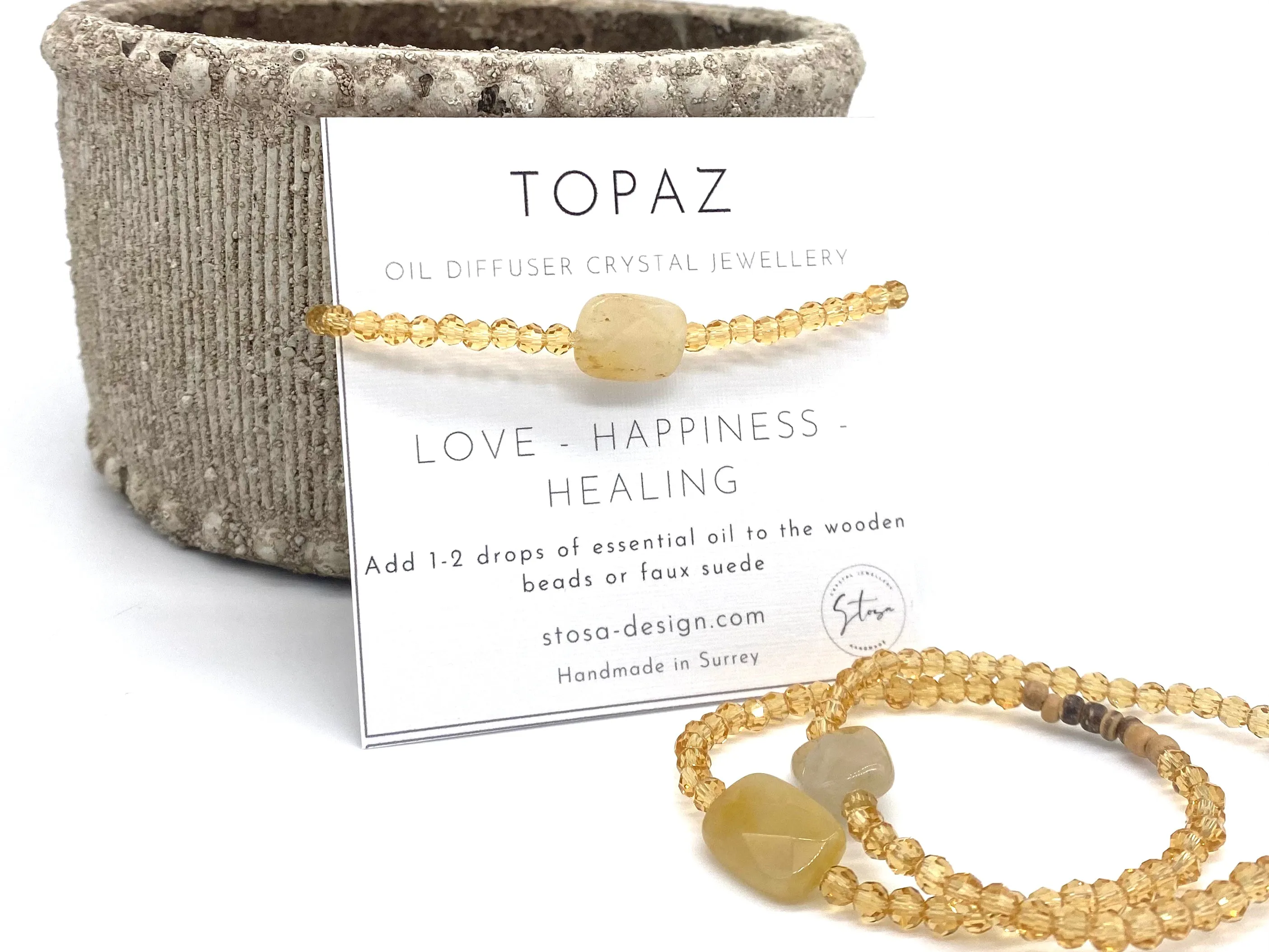 Topaz Tiny Diffuser Bracelet