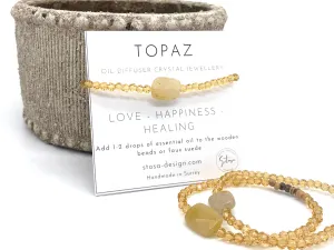 Topaz Tiny Diffuser Bracelet