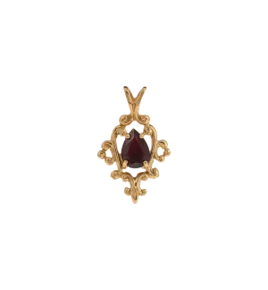 Vintage Garnet Baroque Charm