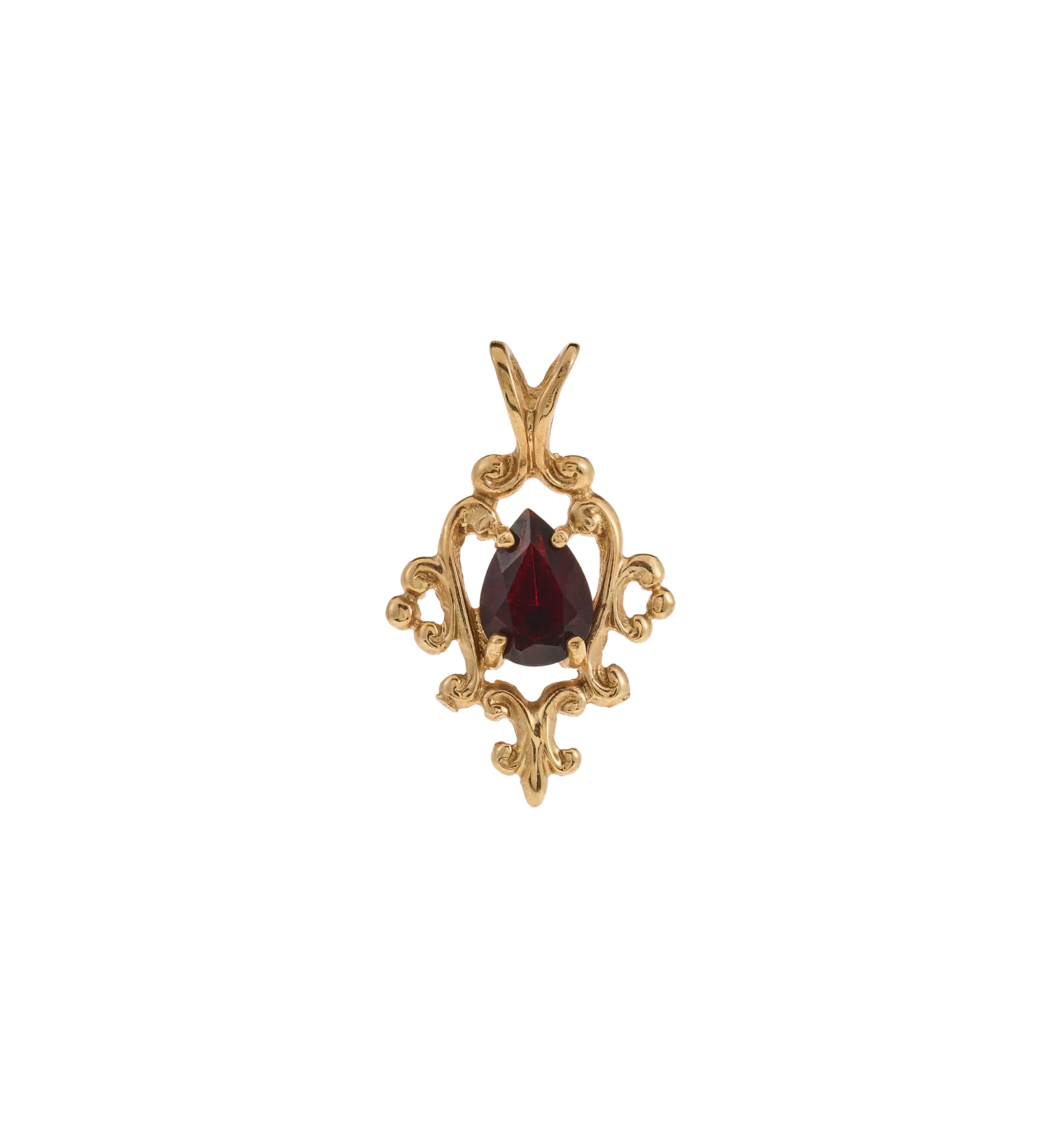 Vintage Garnet Baroque Charm