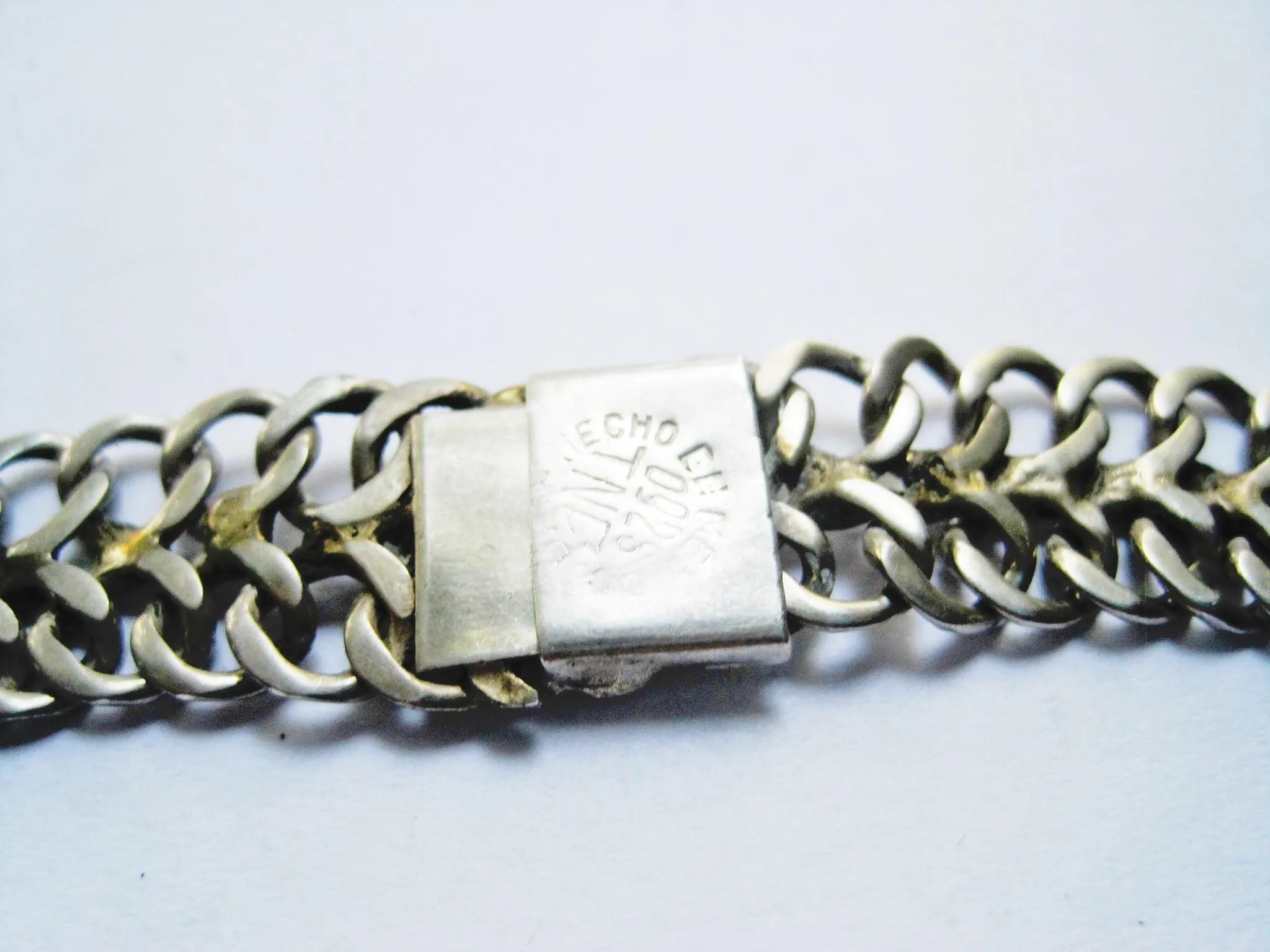 Vintage Mexican Silver Necklace Choker By TNC