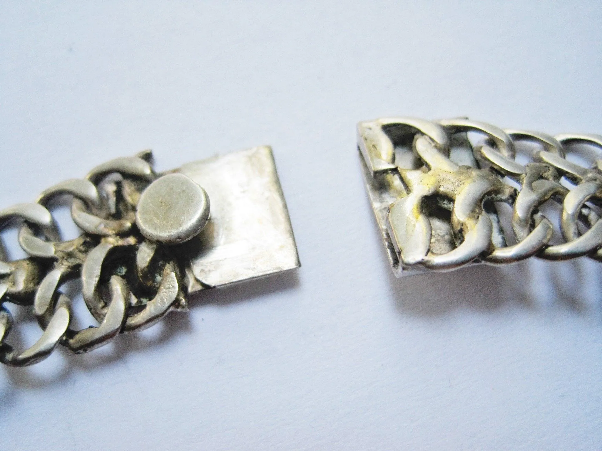 Vintage Mexican Silver Necklace Choker By TNC