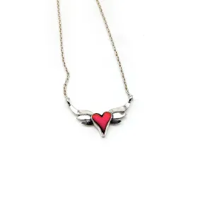 Winged Heart Necklace