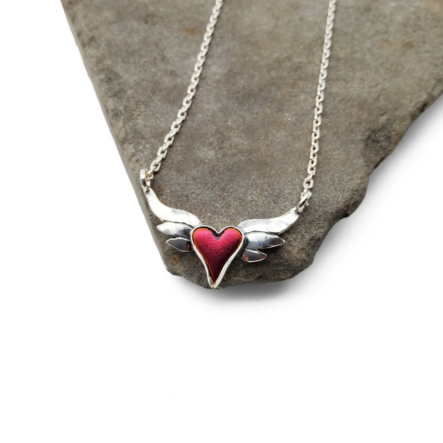 Winged Heart Necklace